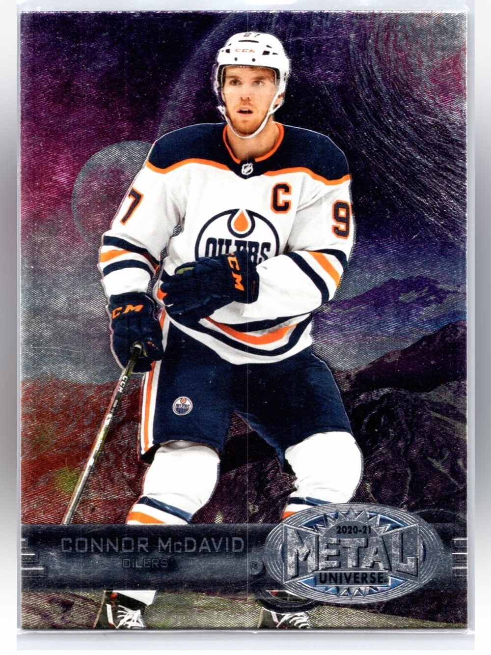 🇨🇦 NOW $4 🍀 Connor McDavid 2020/21 Skybox Metal Edmonton Oilers Hockey Card